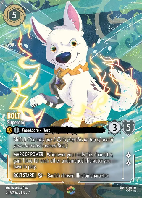 Bolt — Superdog Disney Lorcana card