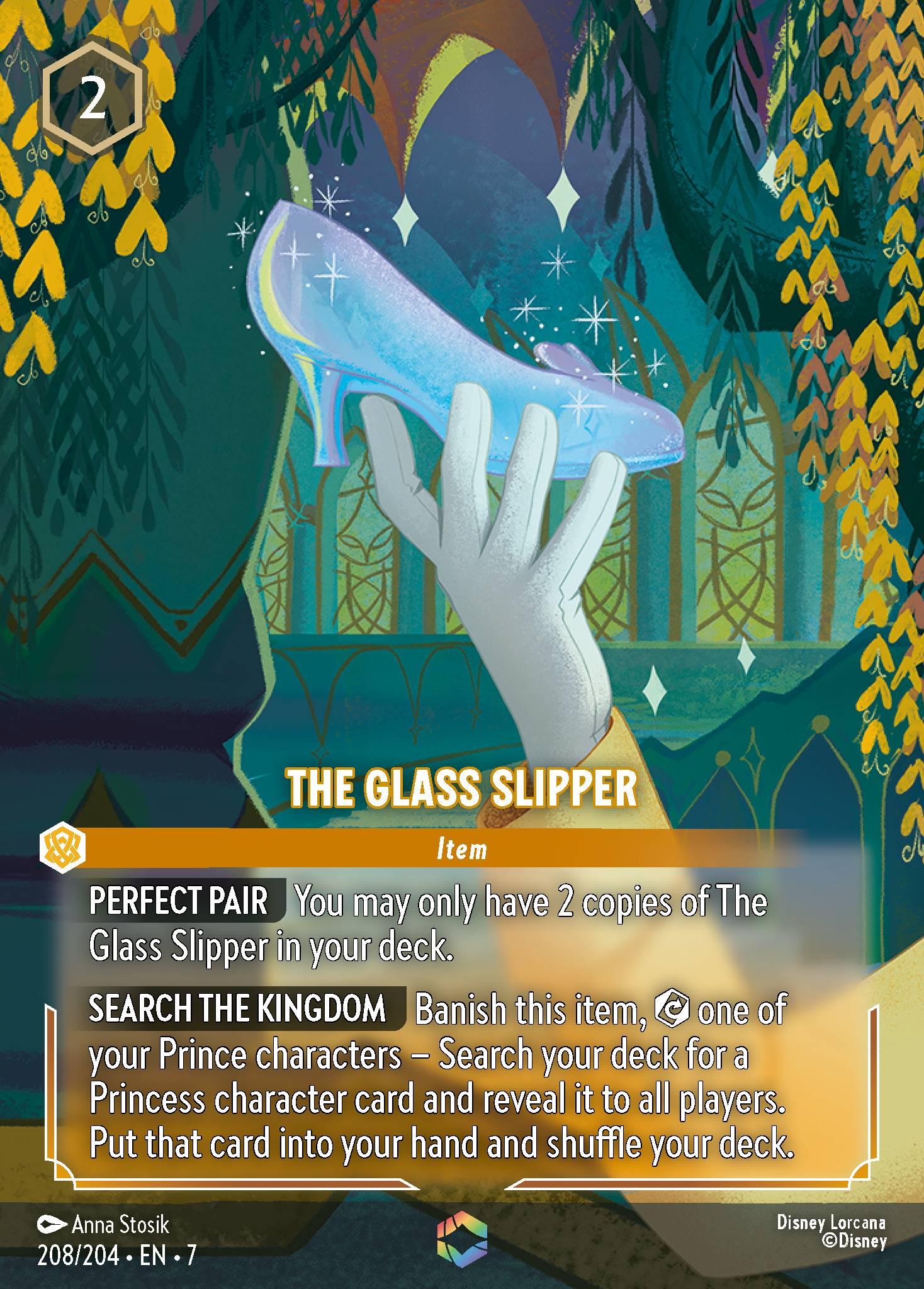 The Glass Slipper Disney Lorcana card