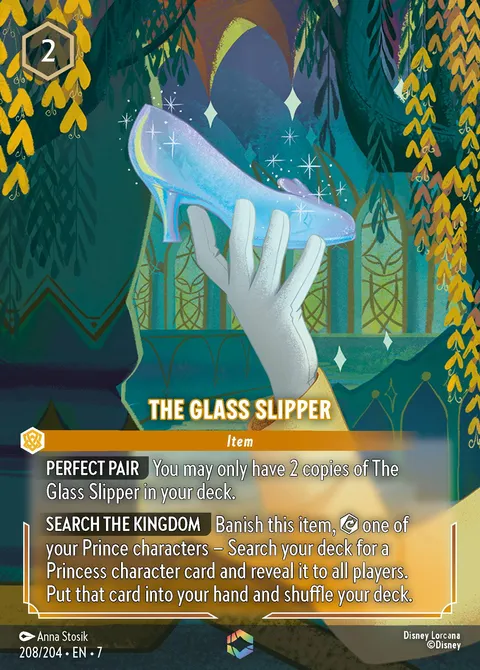 The Glass Slipper Disney Lorcana card