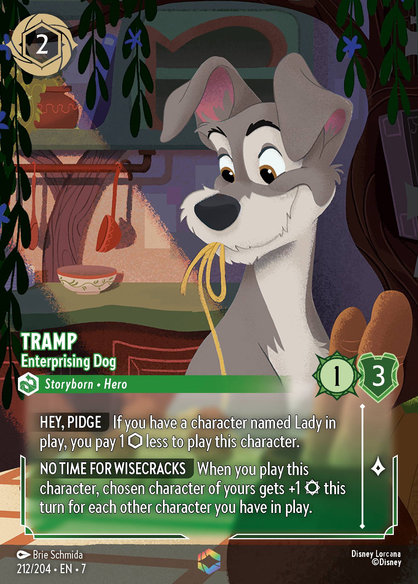 Tramp — Enterprising Dog Disney Lorcana card