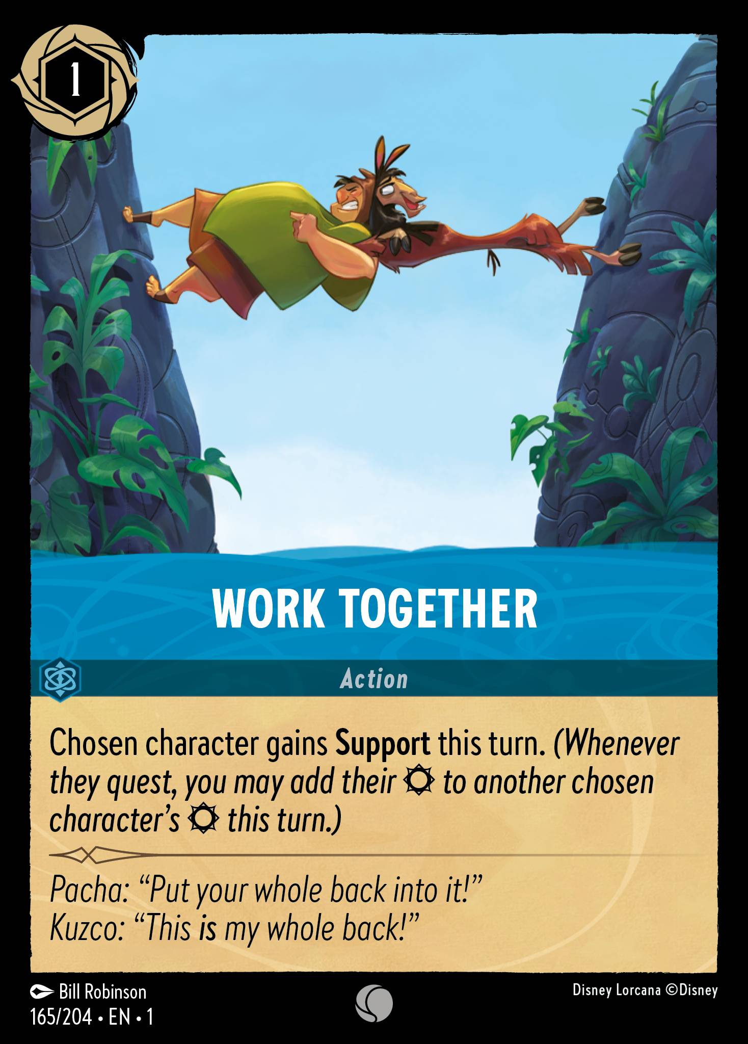 Work Together Disney Lorcana card