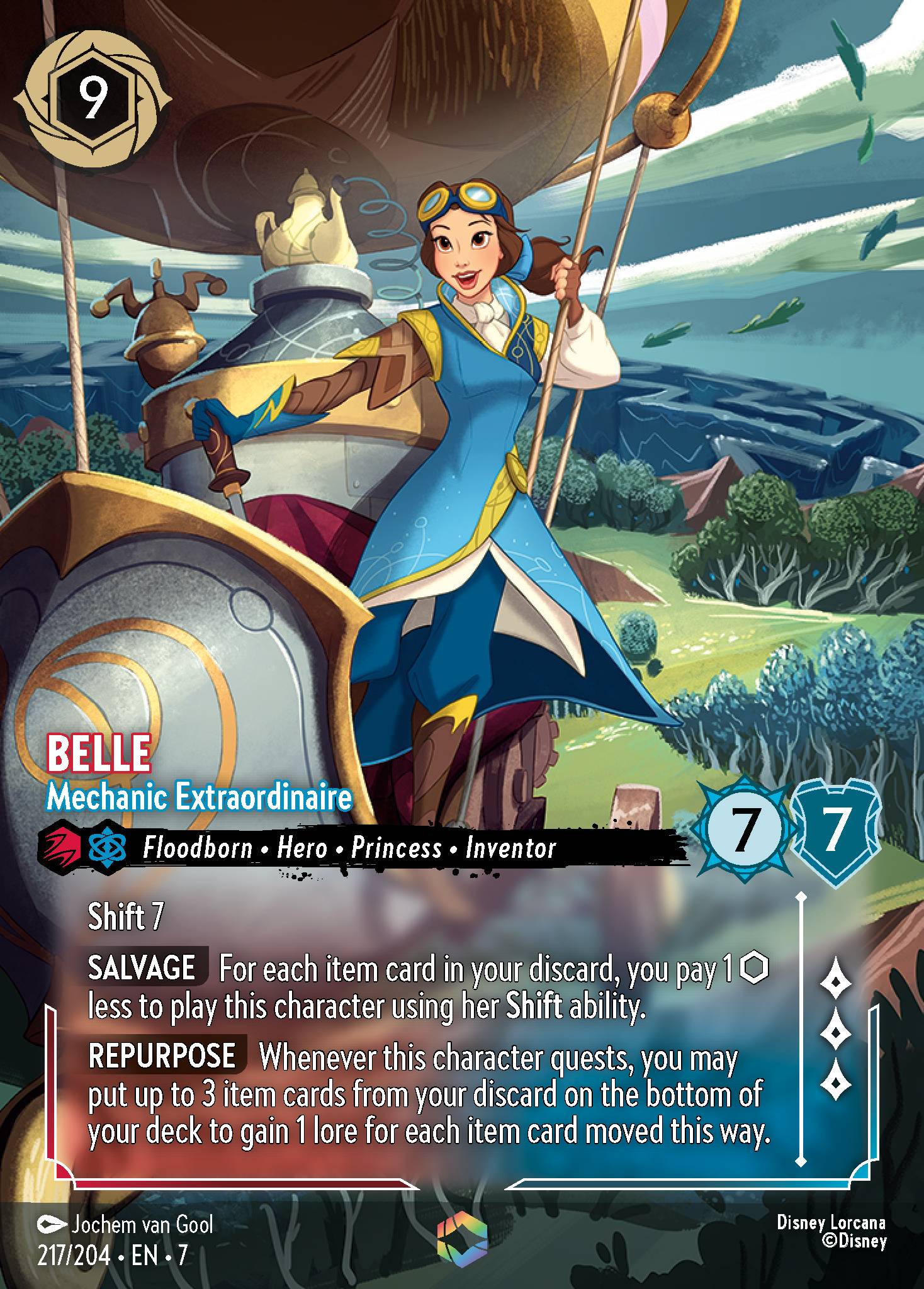 Belle — Mechanic Extraordinaire Disney Lorcana card