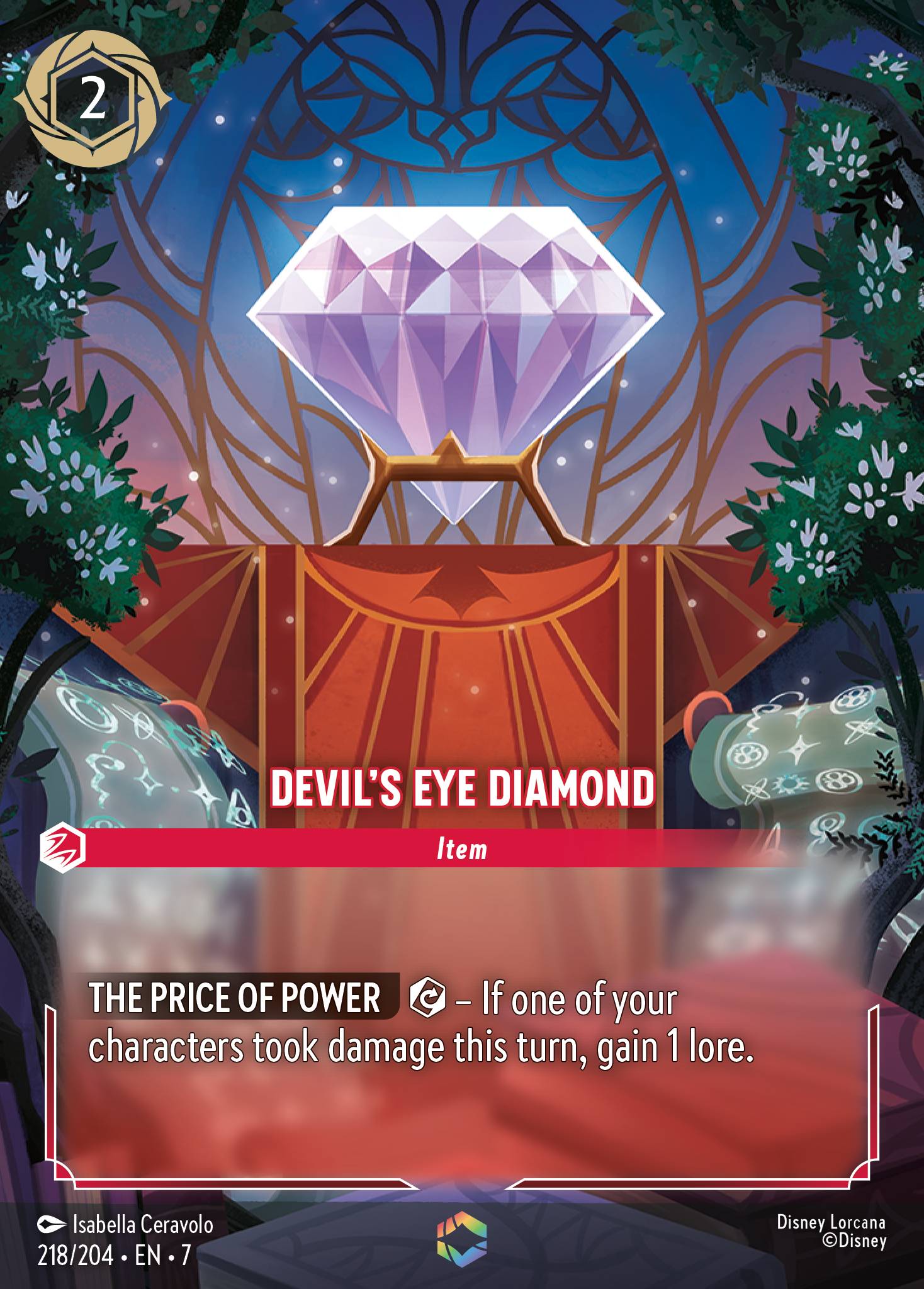 Devil's Eye Diamond Disney Lorcana card