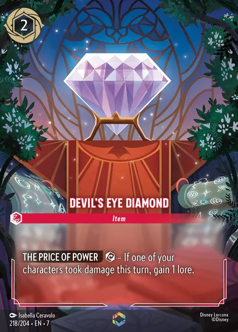 Devil's Eye Diamond Disney Lorcana card
