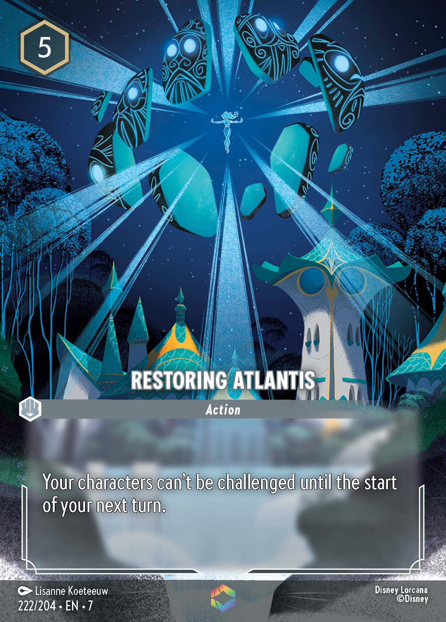 Restoring Atlantis Disney Lorcana card