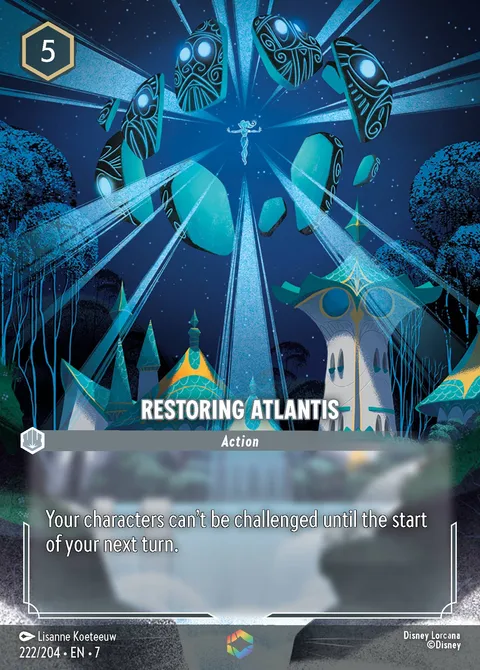Restoring Atlantis Disney Lorcana card
