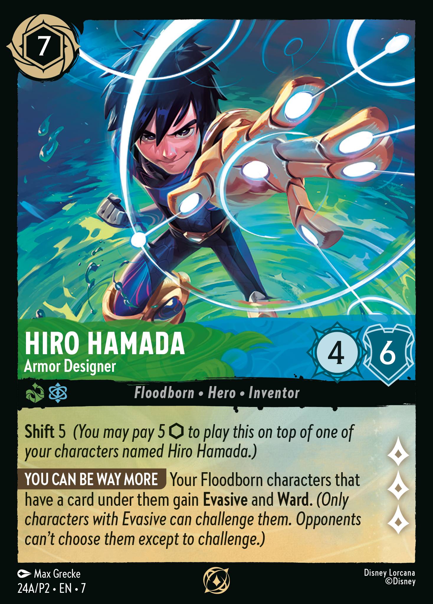 Hiro Hamada — Armor Designer Disney Lorcana card