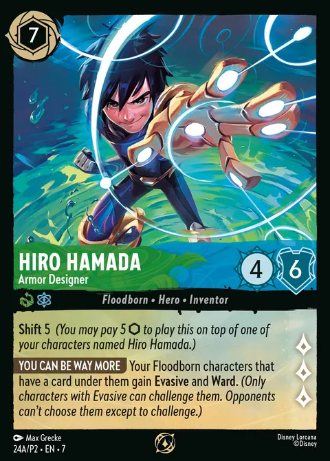 Hiro Hamada — Armor Designer Disney Lorcana card