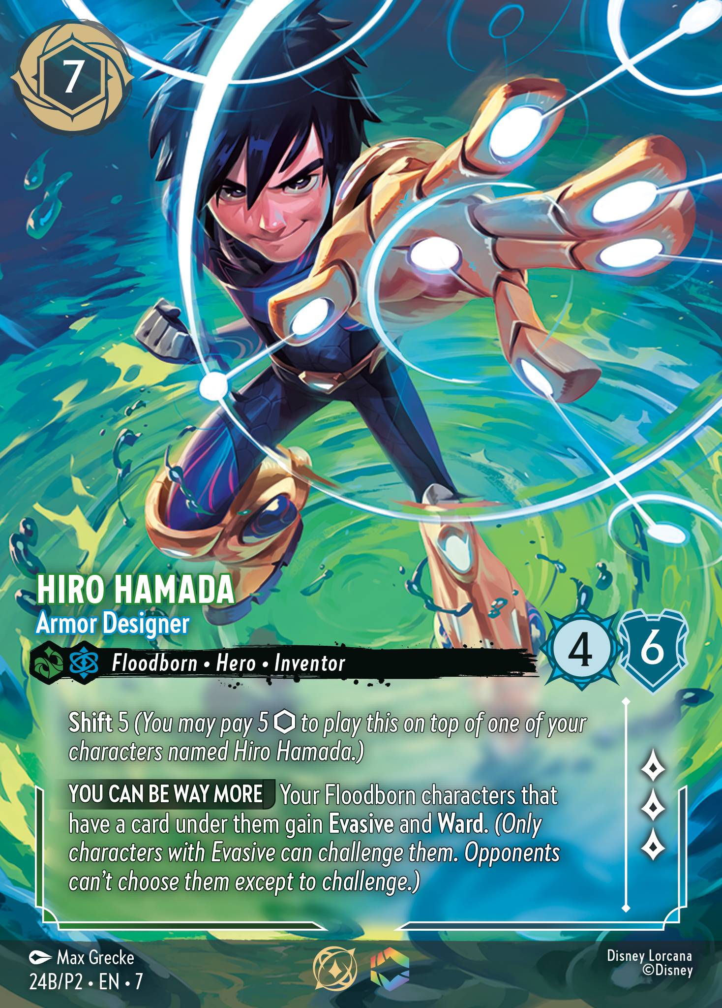 Hiro Hamada — Armor Designer Disney Lorcana card