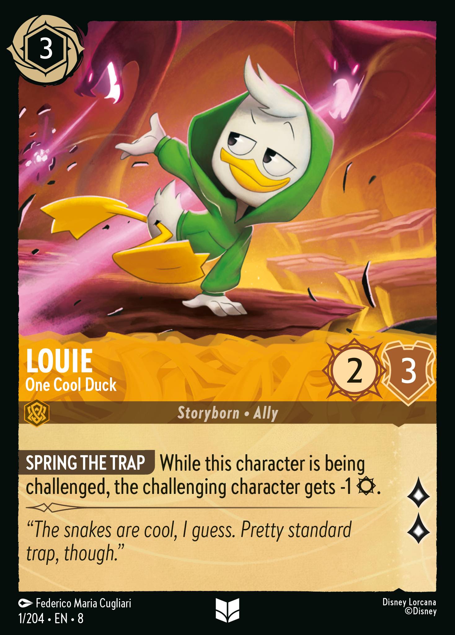 Louie — One Cool Duck Disney Lorcana card