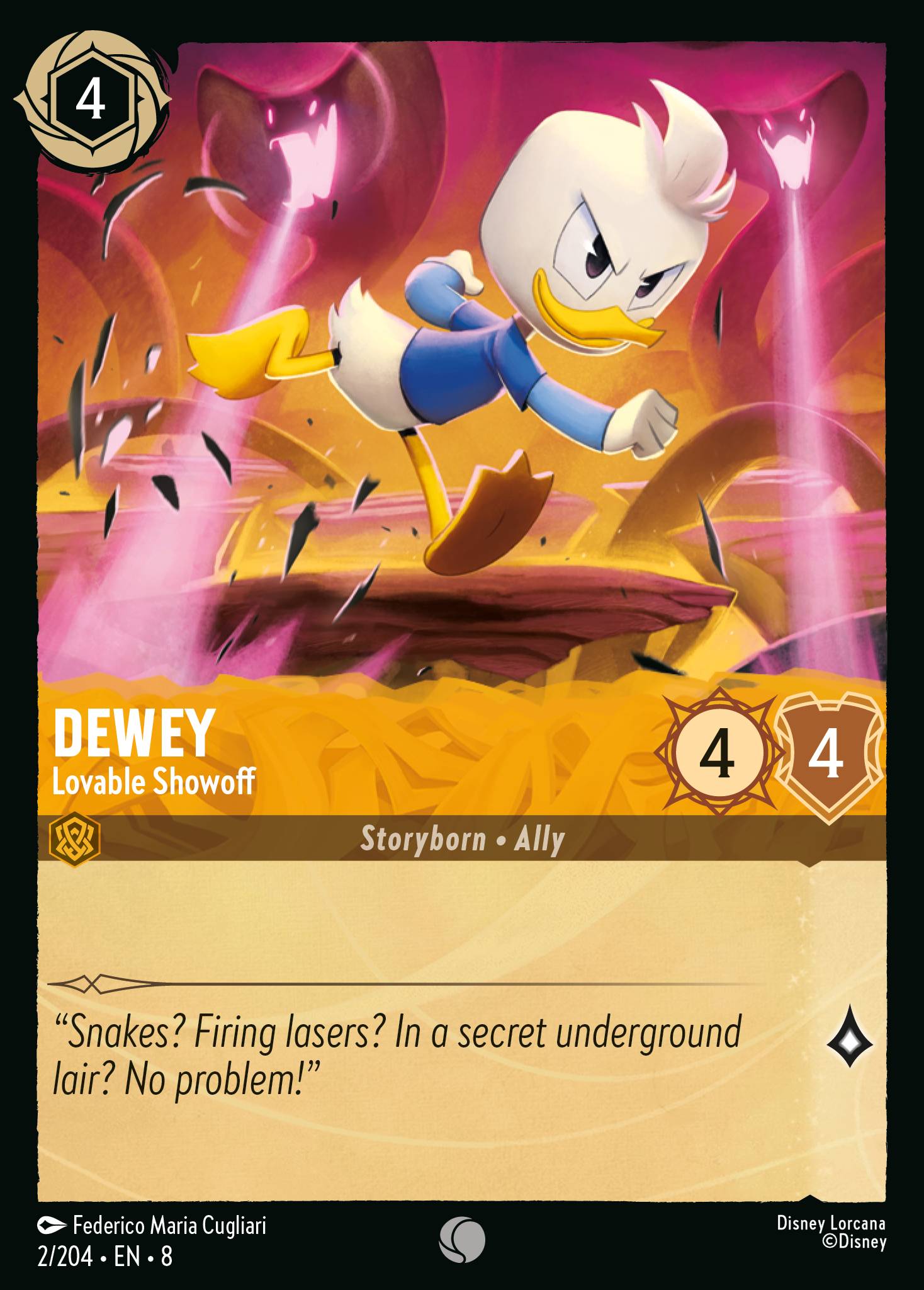 Dewey — Lovable Showoff Disney Lorcana card