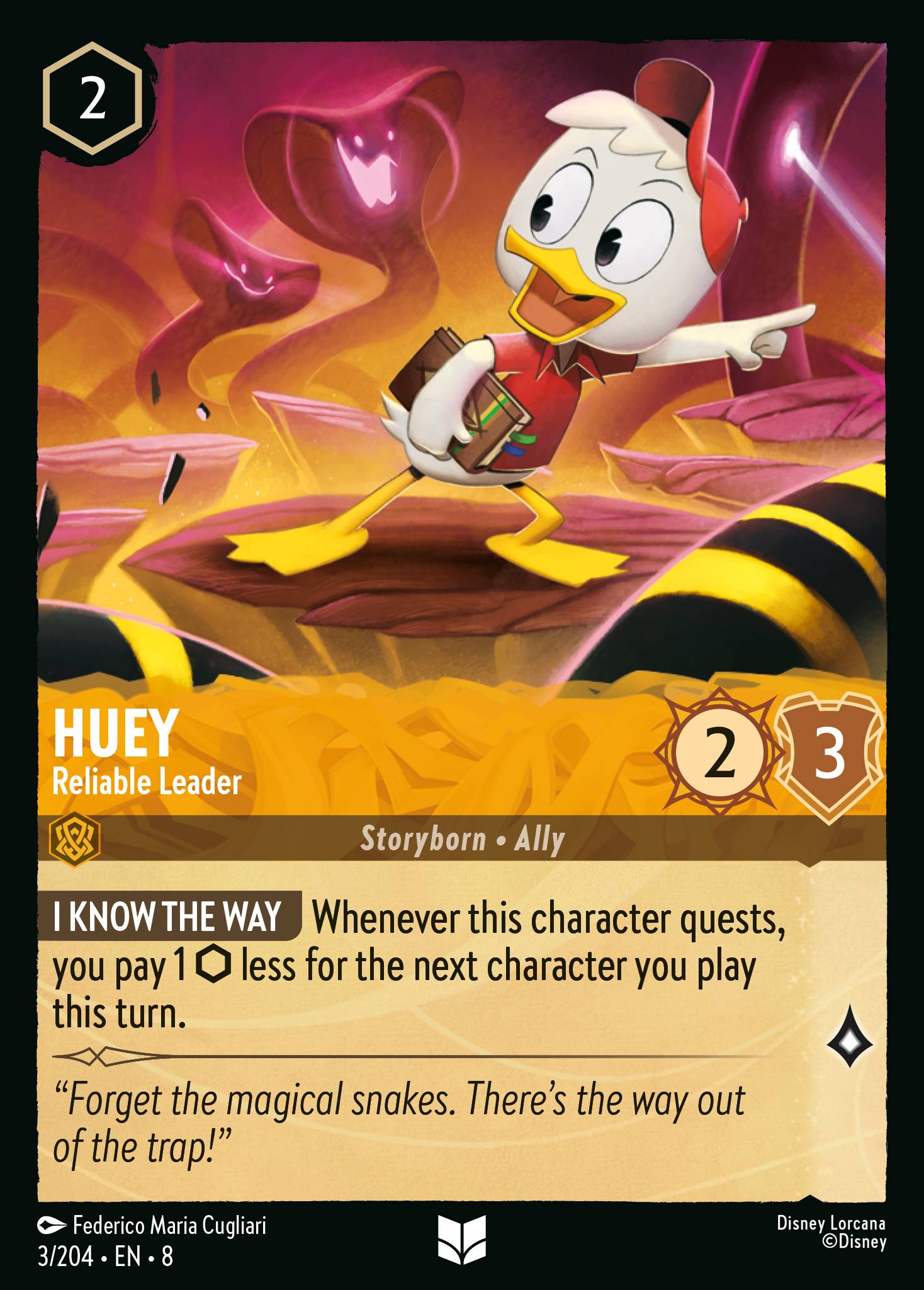 Huey — Reliable Leader Disney Lorcana card