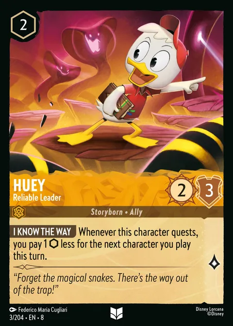 Huey — Reliable Leader Disney Lorcana card
