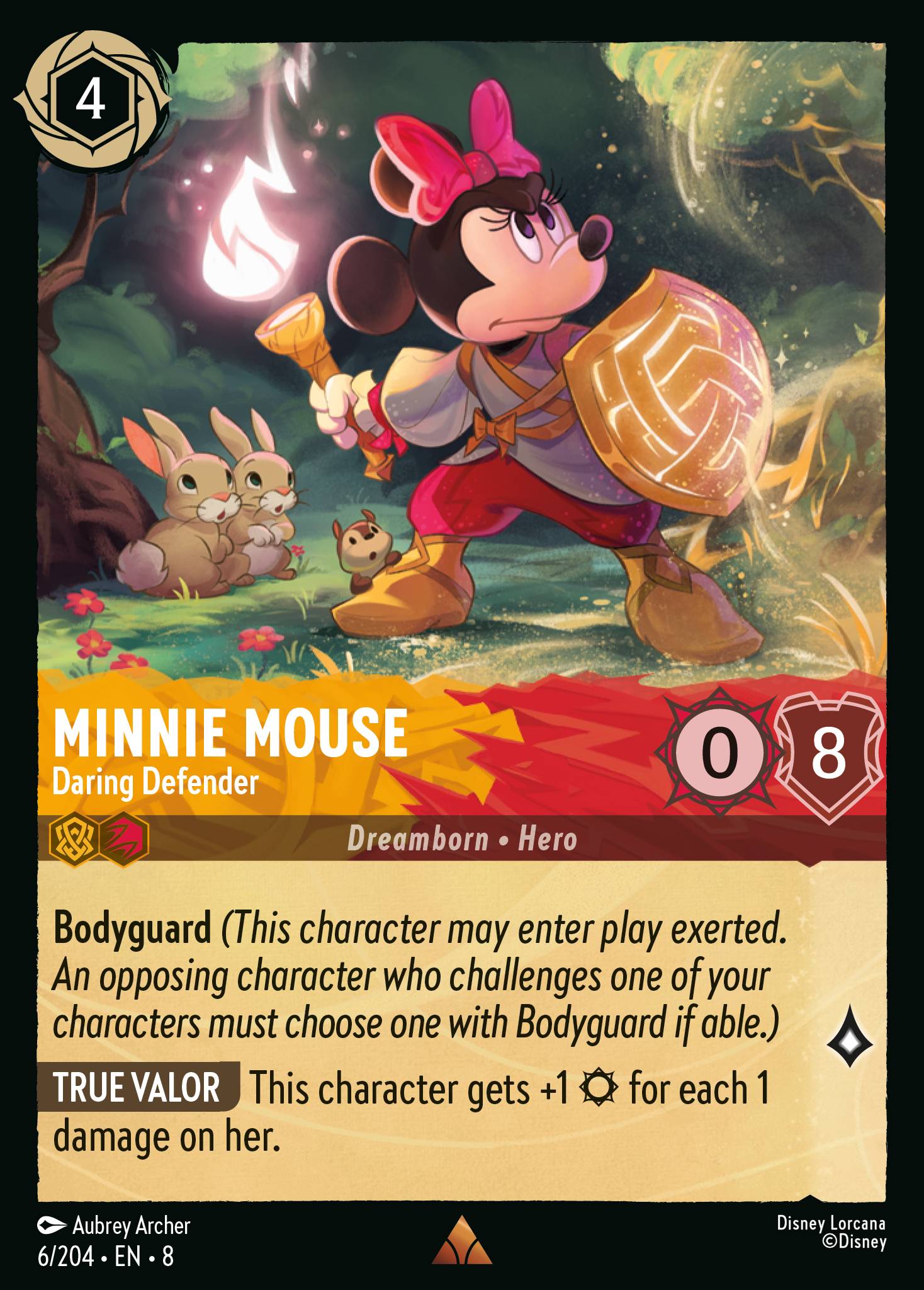 Minnie Mouse — Daring Defender Disney Lorcana card