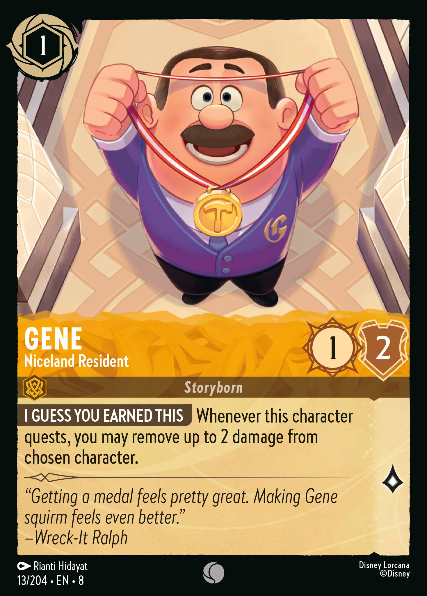 Gene — Niceland Resident Disney Lorcana card