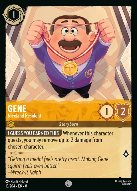 Gene — Niceland Resident Disney Lorcana card