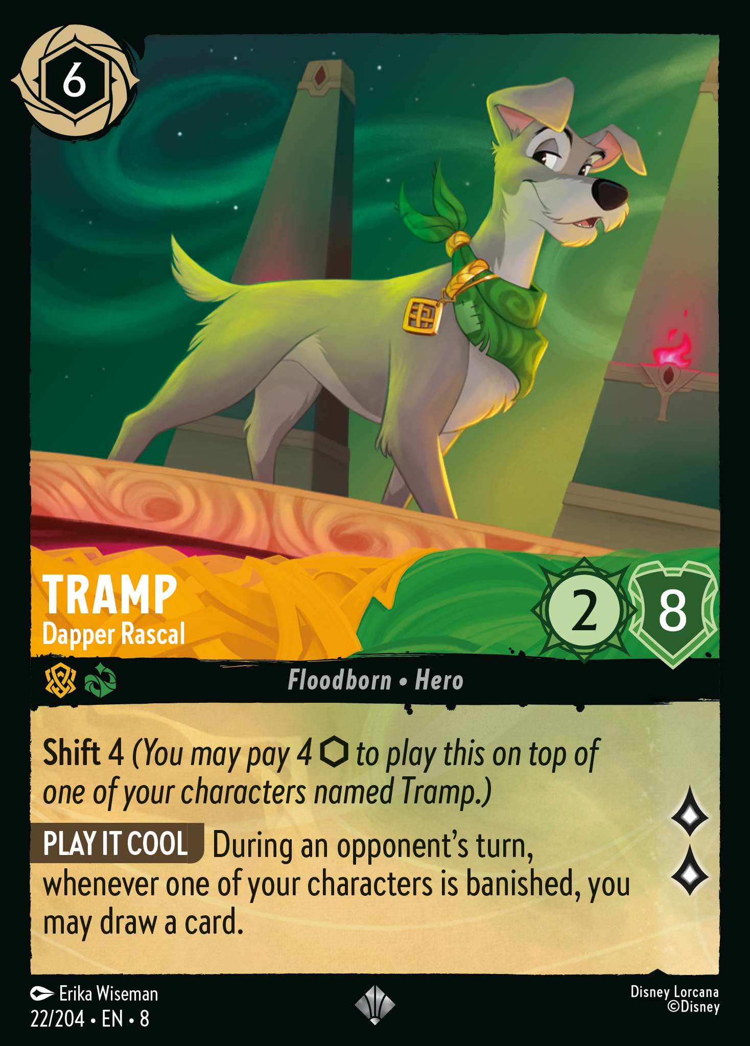 Tramp — Dapper Rascal Disney Lorcana card
