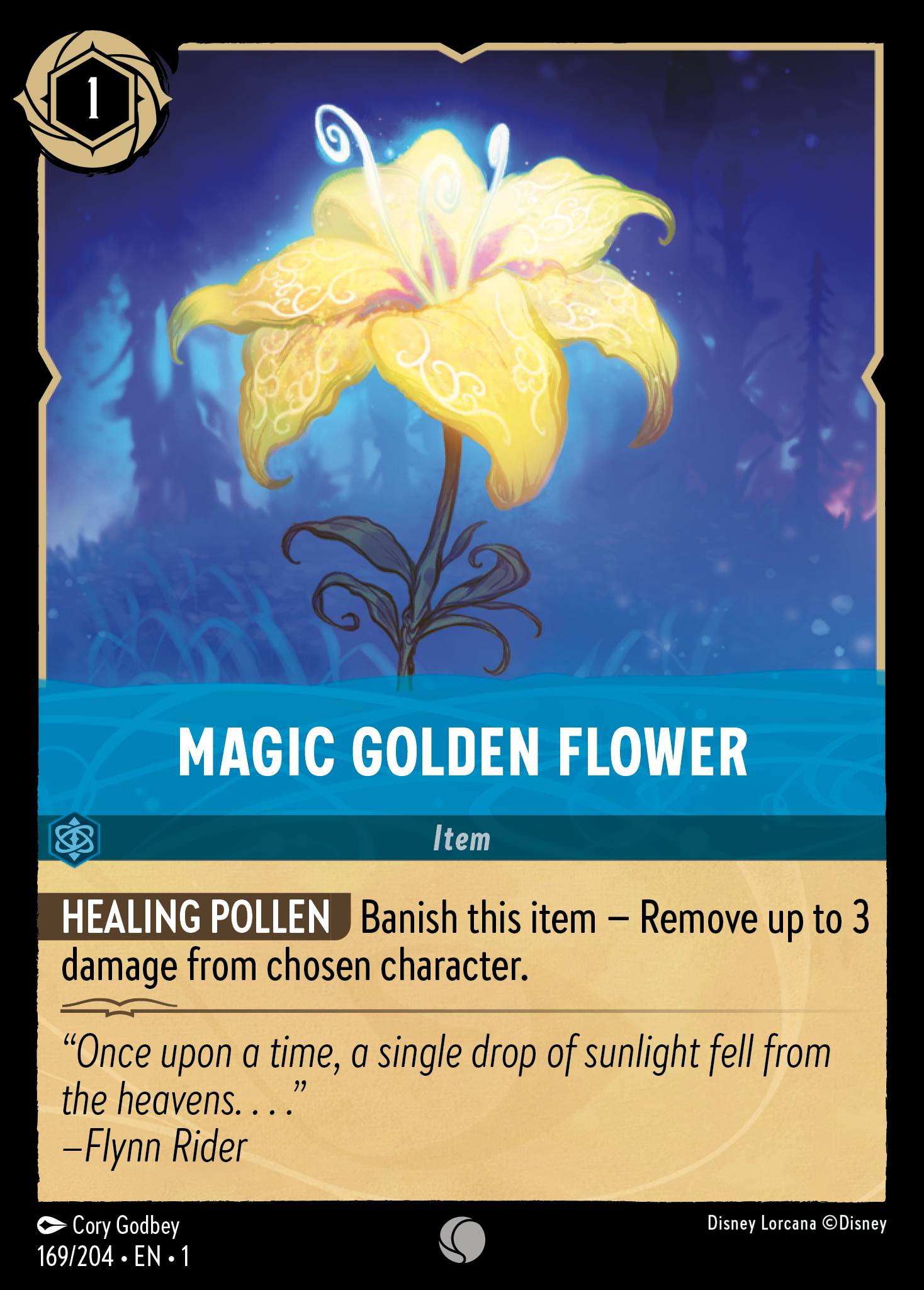Magic Golden Flower Disney Lorcana card