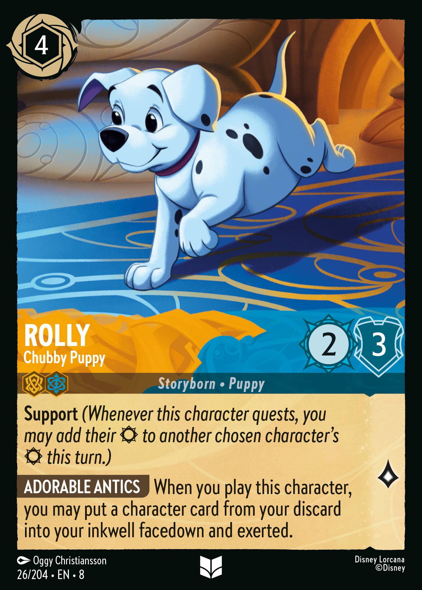 Rolly — Chubby Puppy Disney Lorcana card