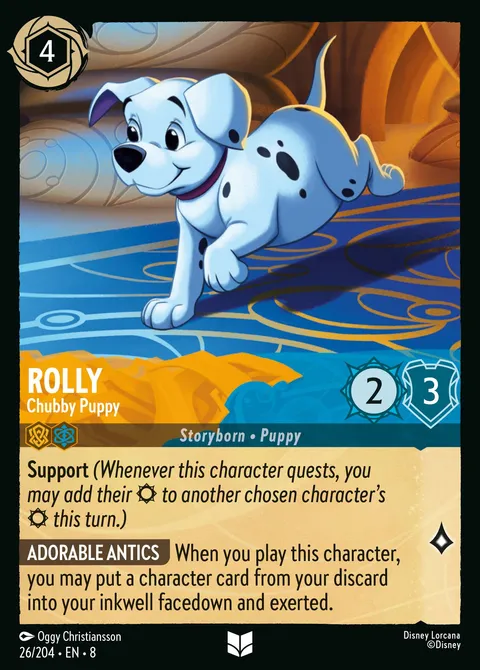 Rolly — Chubby Puppy Disney Lorcana card