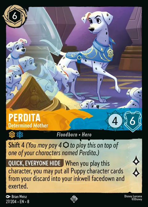 Perdita — Determined Mother Disney Lorcana card