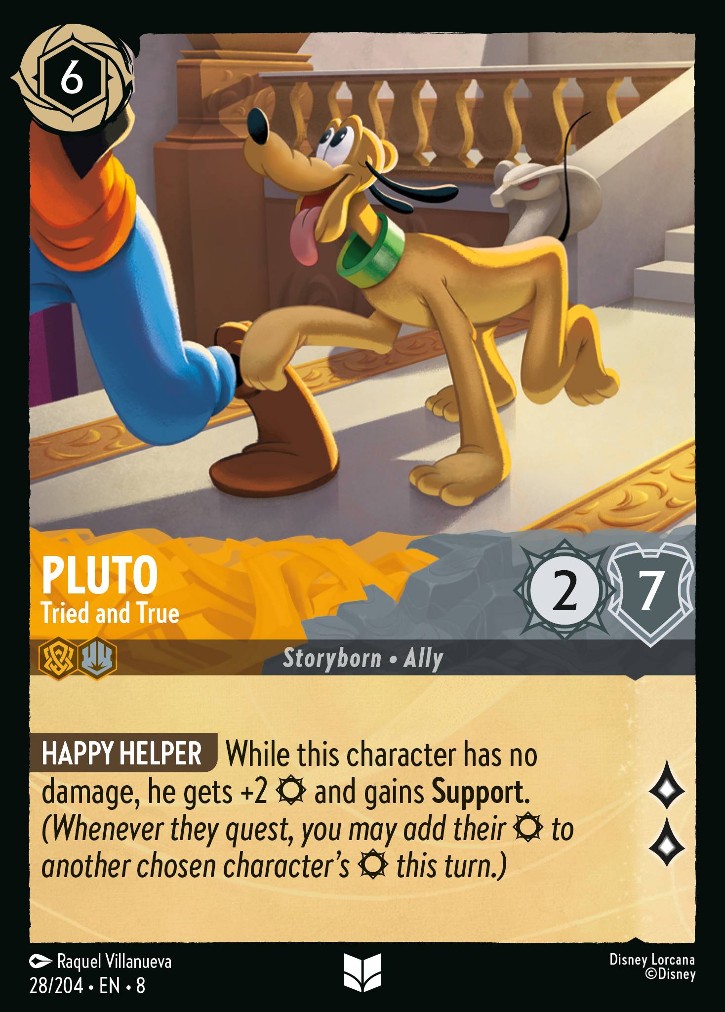 Pluto — Tried and True Disney Lorcana card