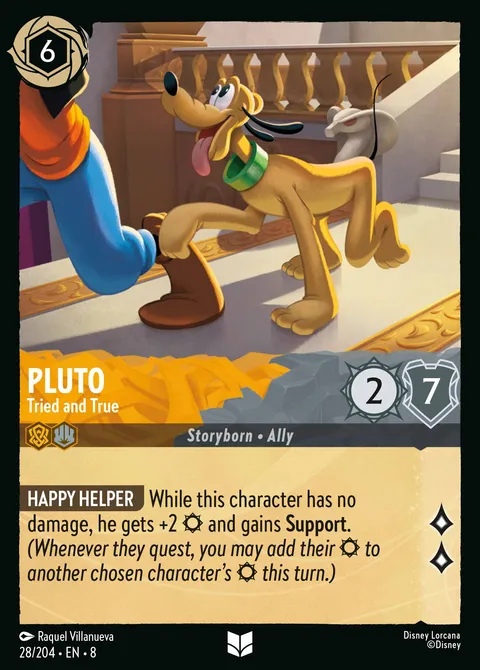 Pluto — Tried and True Disney Lorcana card
