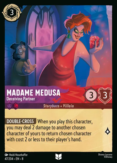 Madame Medusa — Deceiving Partner Disney Lorcana card