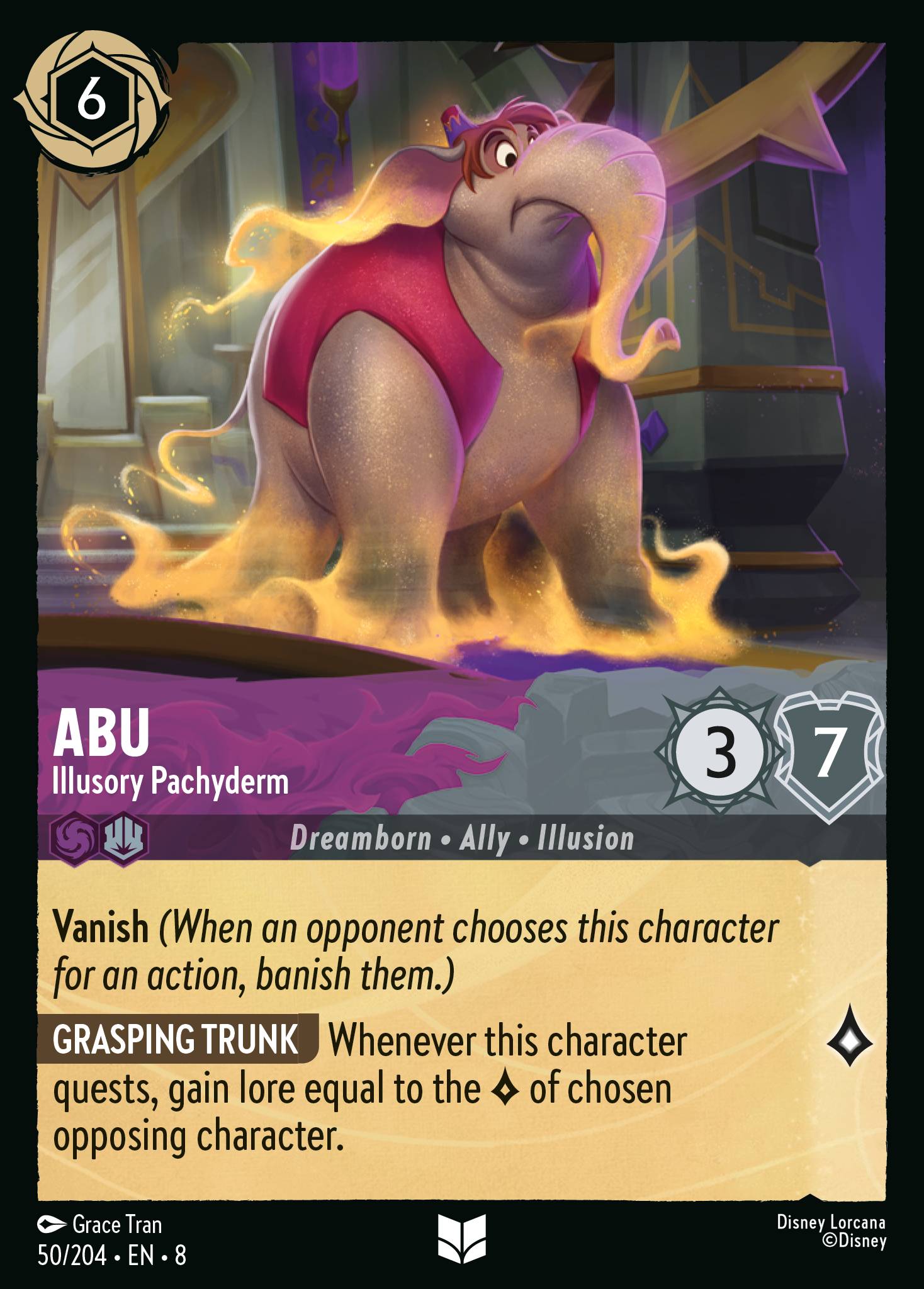 Abu — Illusory Pachyderm Disney Lorcana card