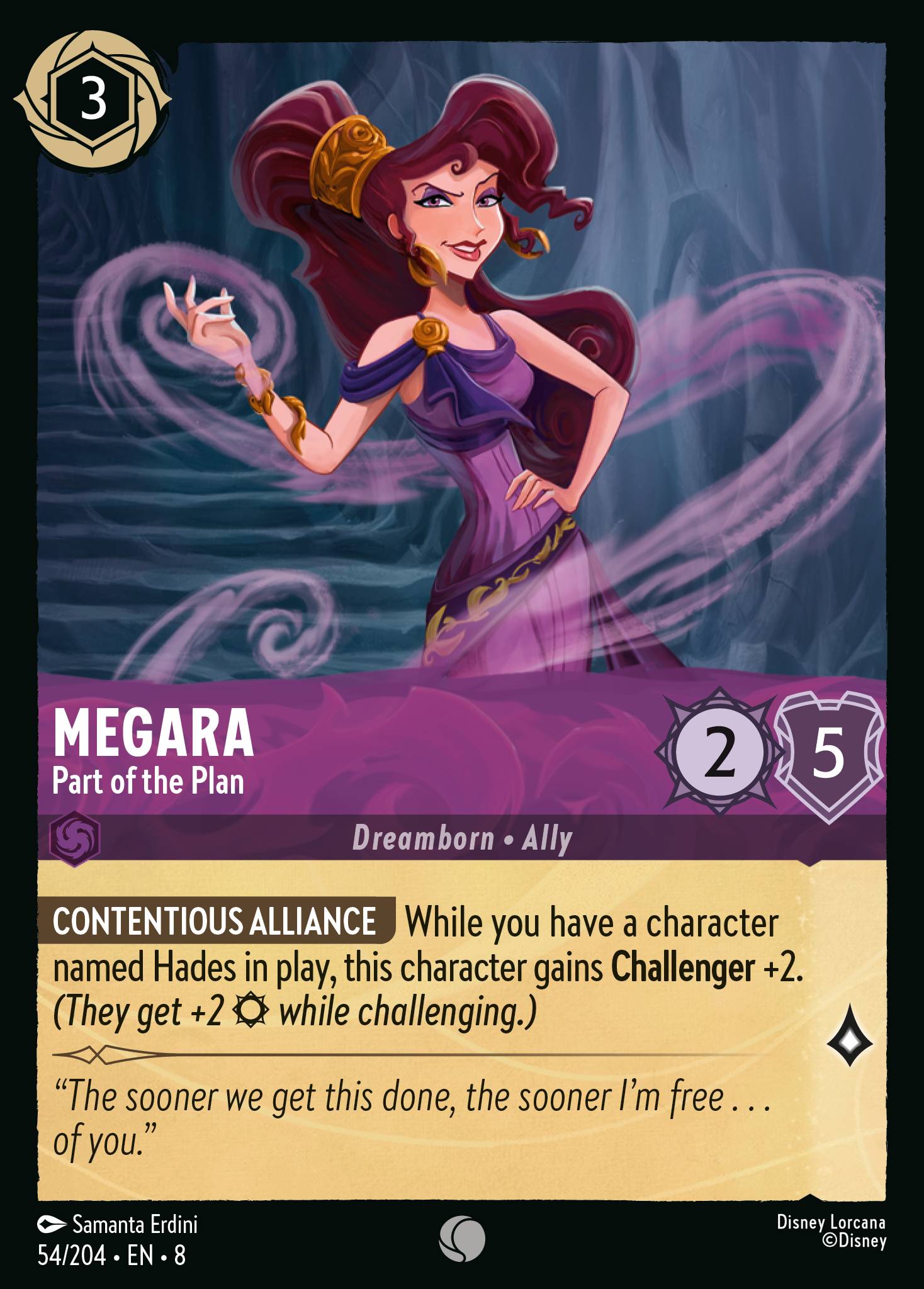 Megara — Part of the Plan Disney Lorcana card