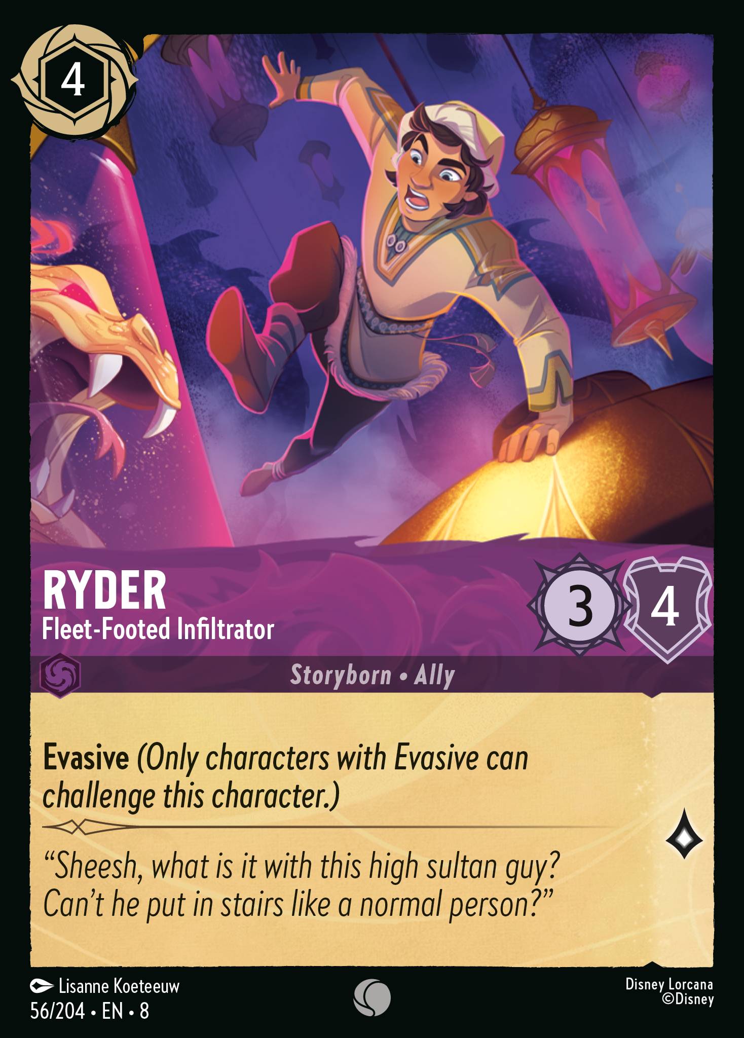 Ryder — Fleet-Footed Infiltrator Disney Lorcana card