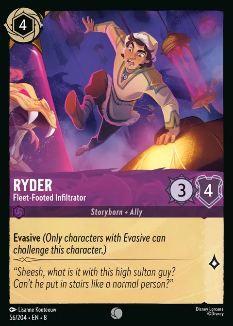 Ryder — Fleet-Footed Infiltrator Disney Lorcana card
