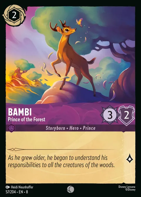 Bambi — Prince of the Forest Disney Lorcana card
