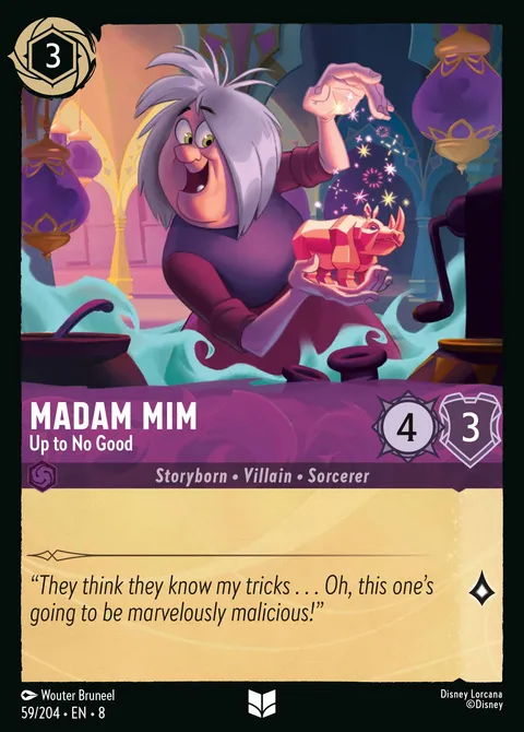 Madam Mim — Up to No Good Disney Lorcana card