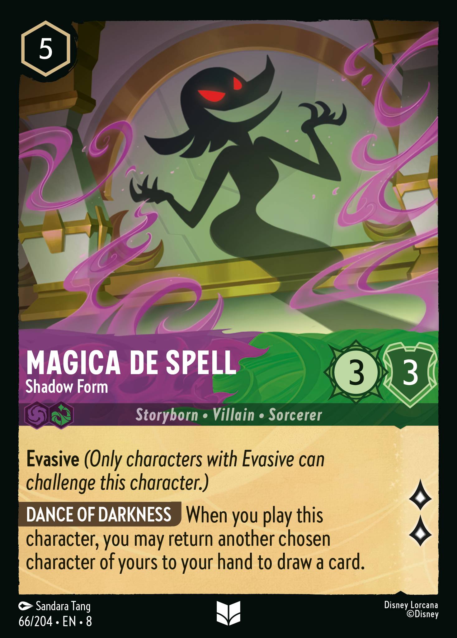 Magica De Spell — Shadow Form Disney Lorcana card