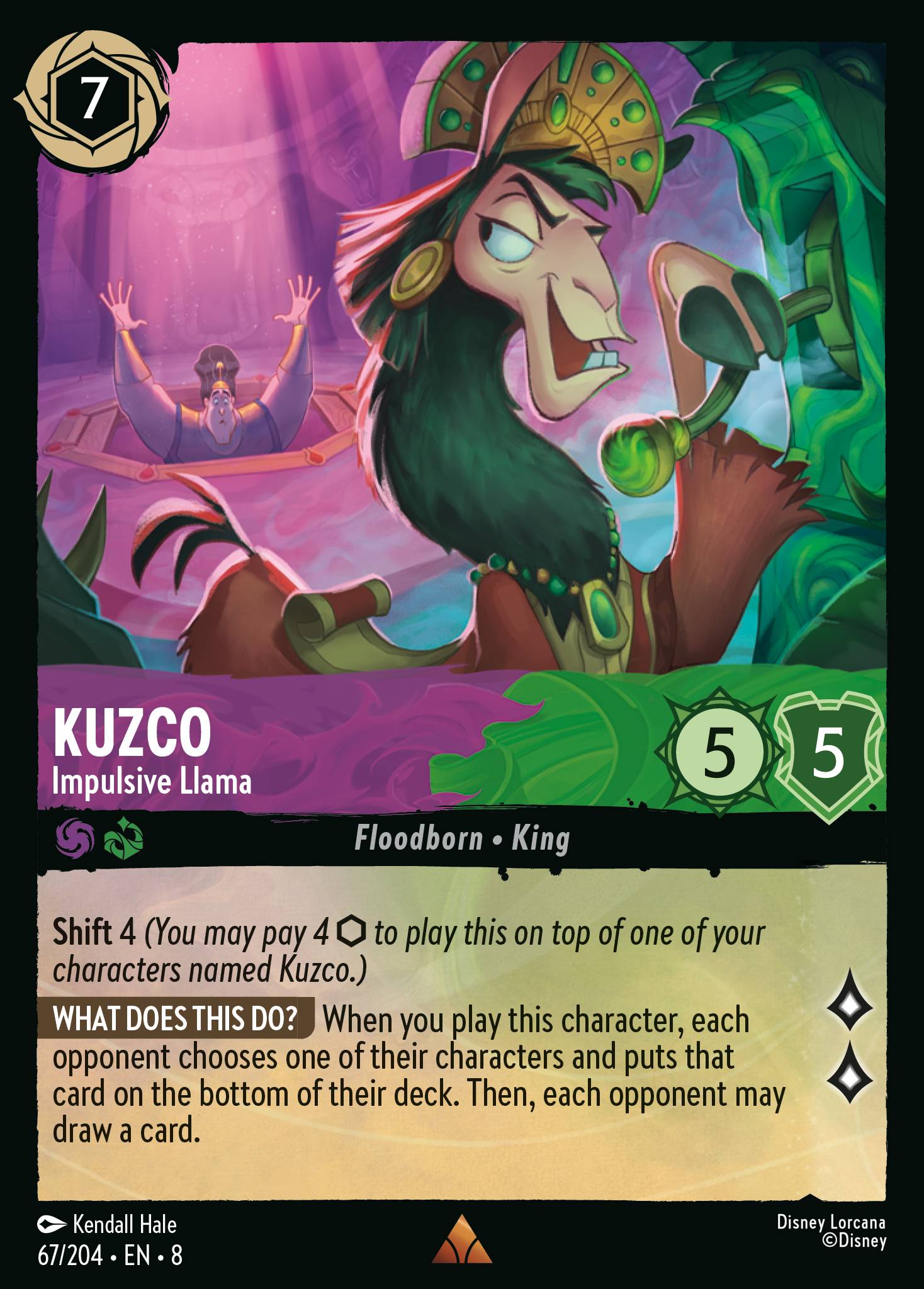 Kuzco — Impulsive Llama Disney Lorcana card