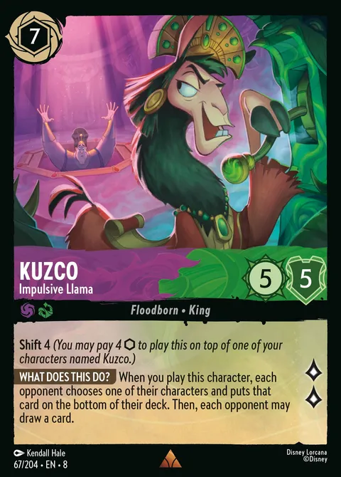 Kuzco — Impulsive Llama Disney Lorcana card