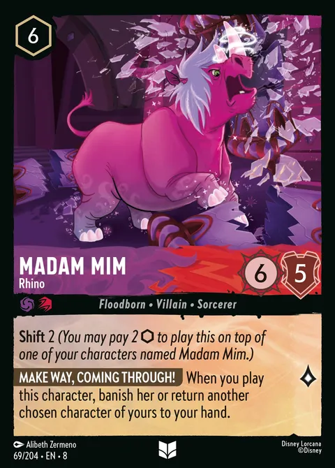 Madam Mim — Rhino Disney Lorcana card