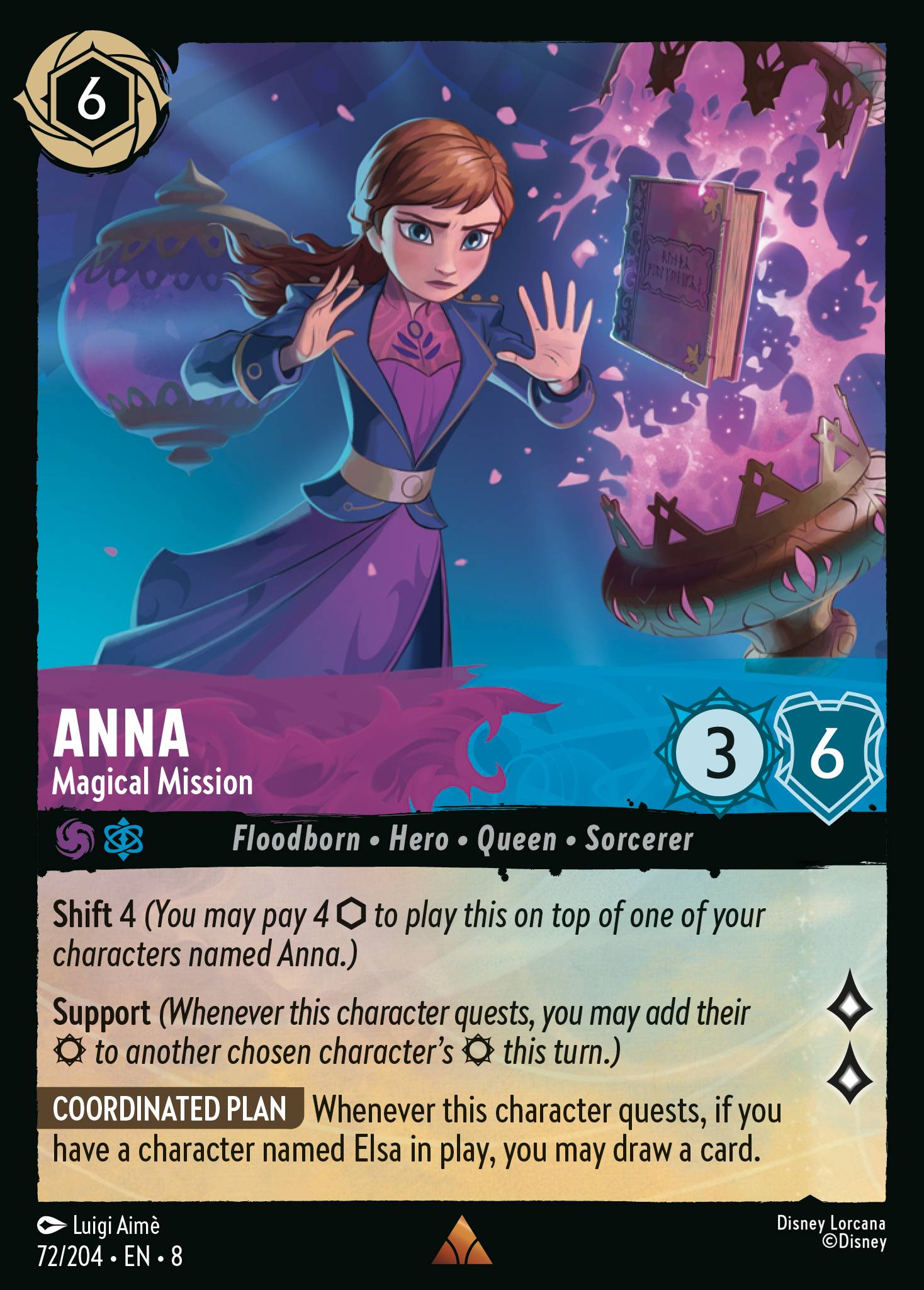 Anna — Magical Mission Disney Lorcana card