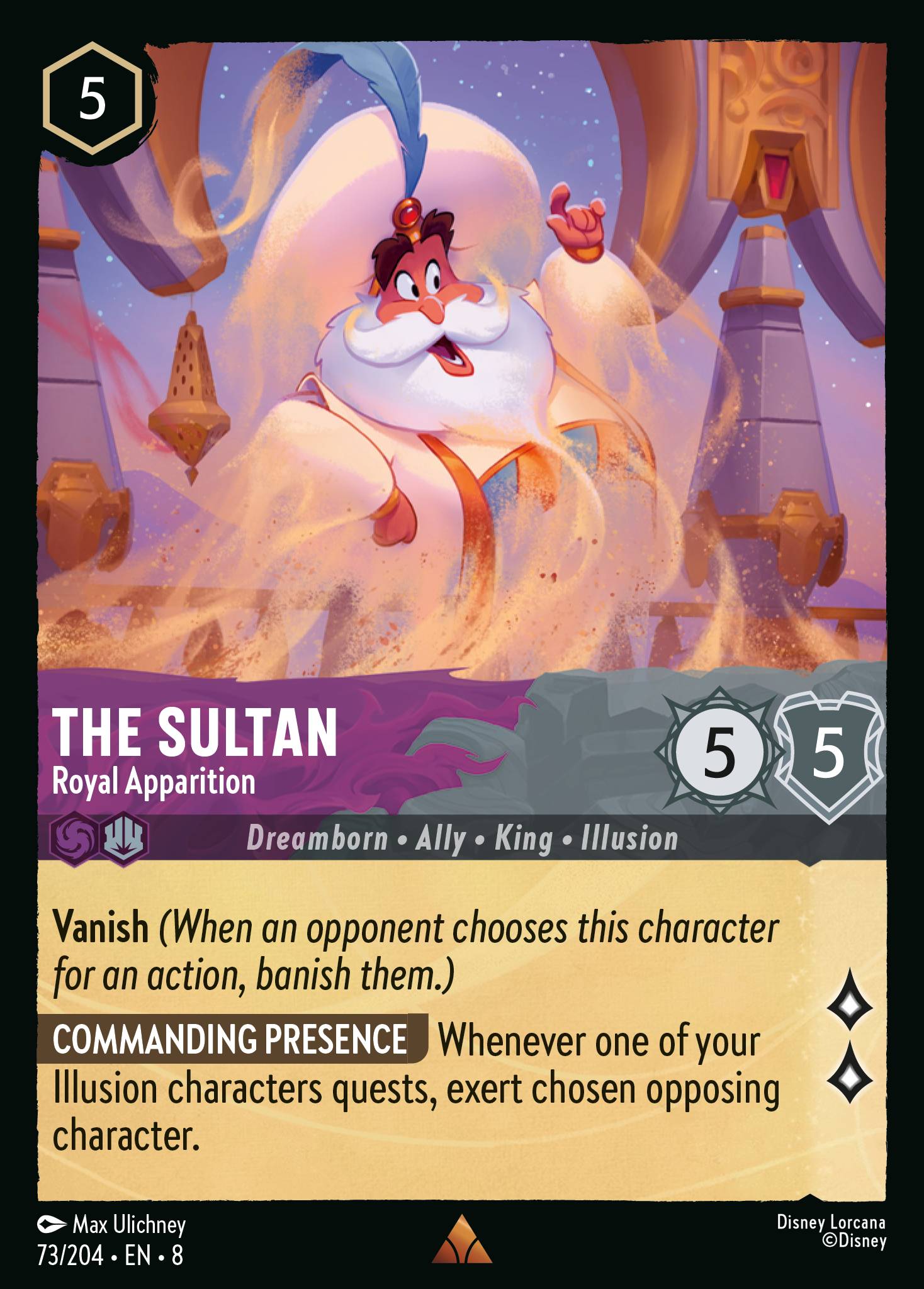 The Sultan — Royal Apparition Disney Lorcana card