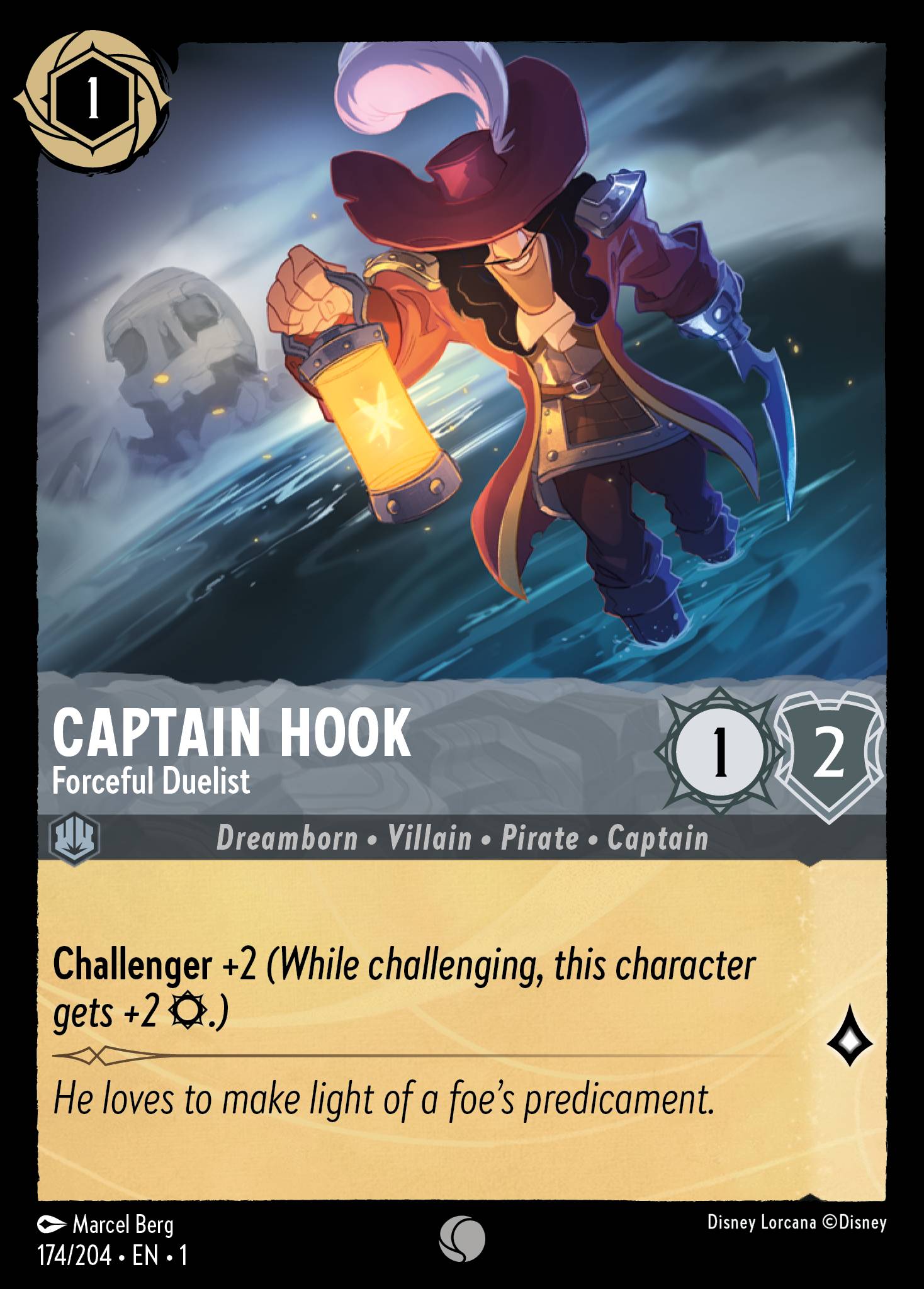 Captain Hook — Forceful Duelist Disney Lorcana card
