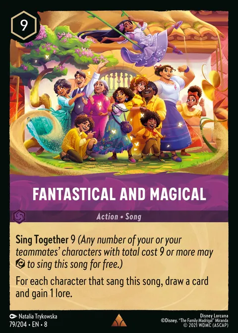 Fantastical and Magical Disney Lorcana card