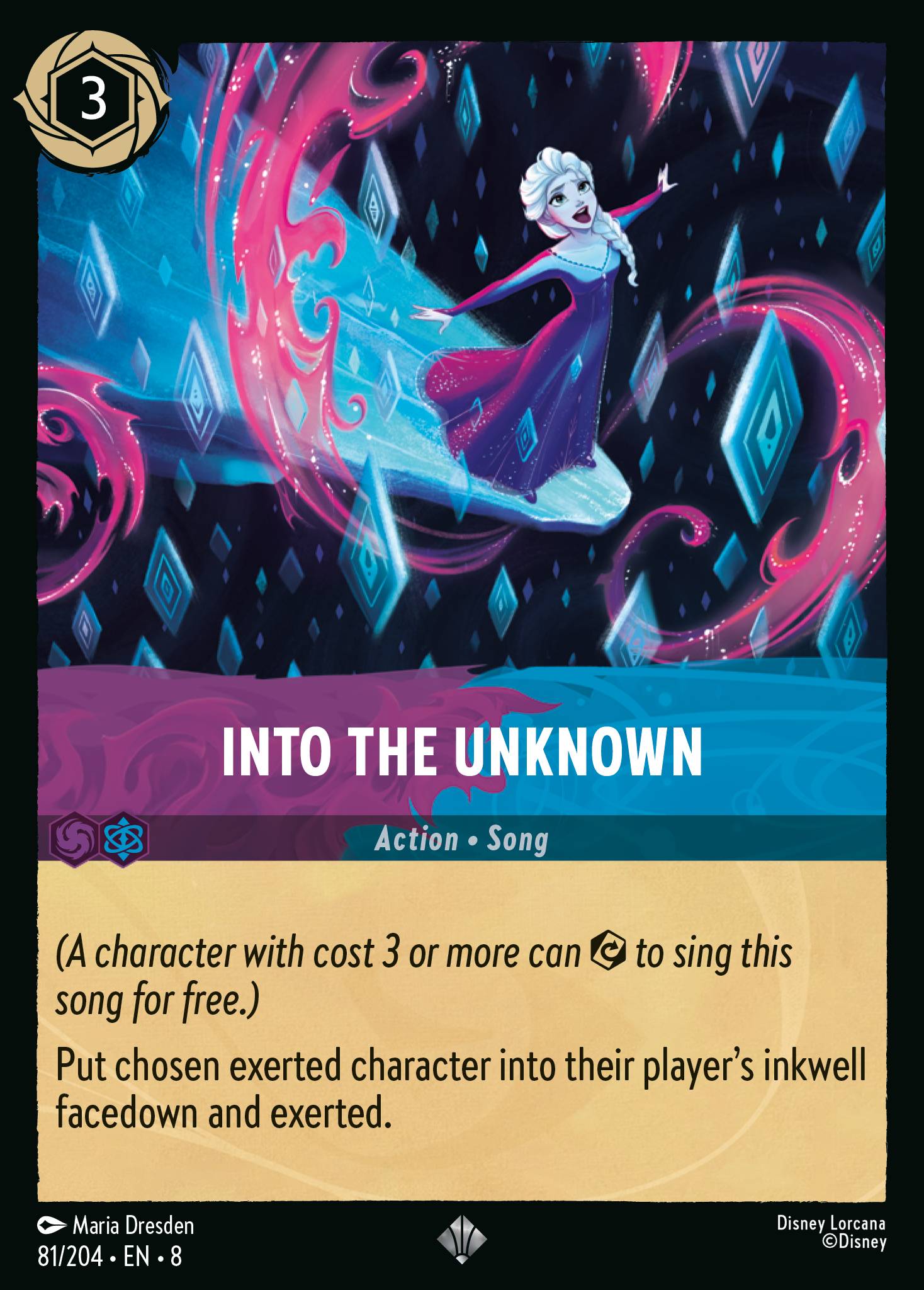 Into the Unknown Disney Lorcana card