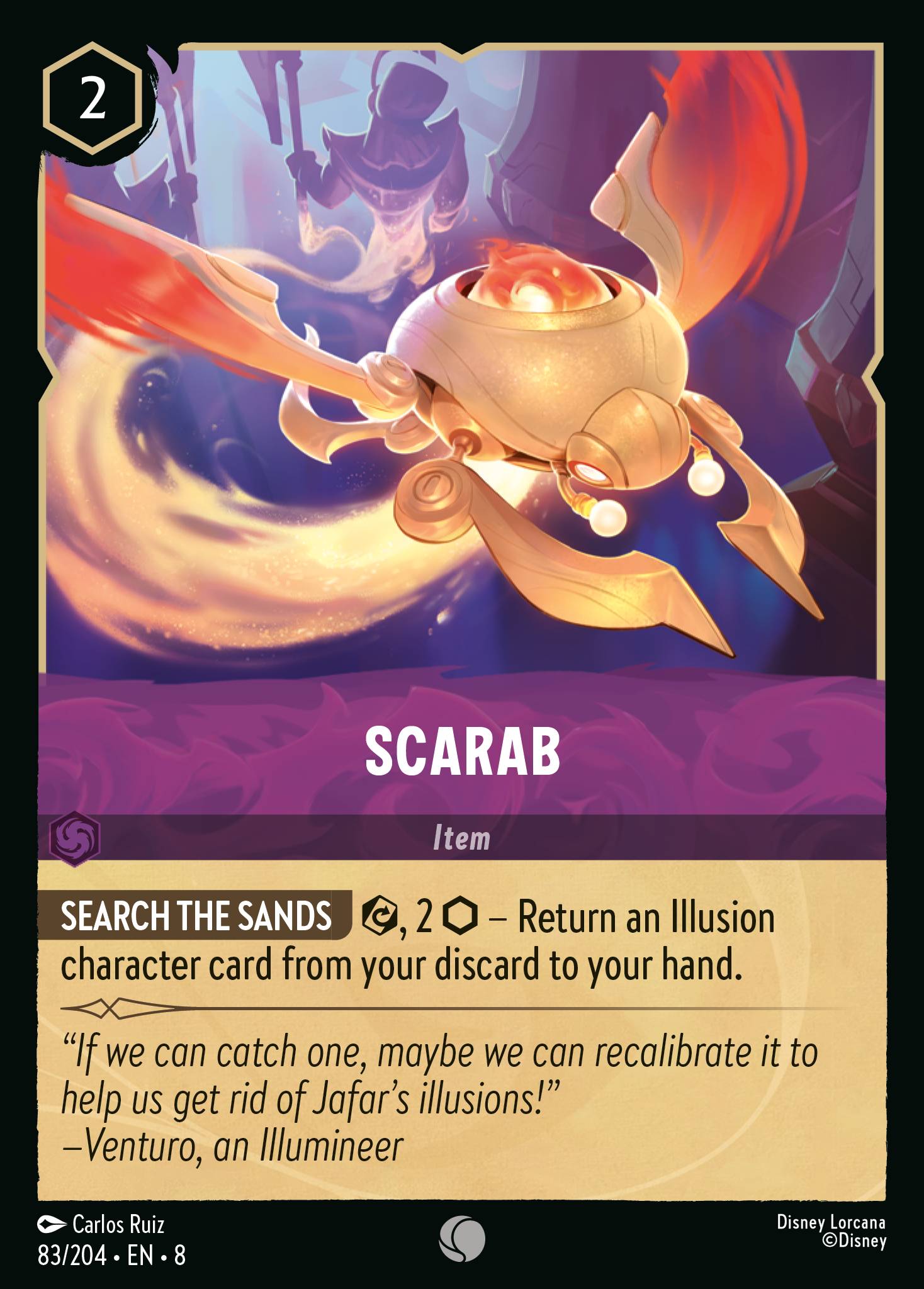 Scarab Disney Lorcana card