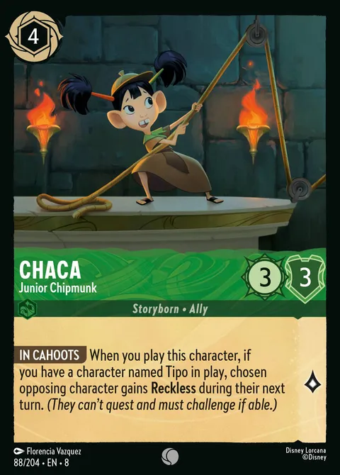 Chaca — Junior Chipmunk Disney Lorcana card