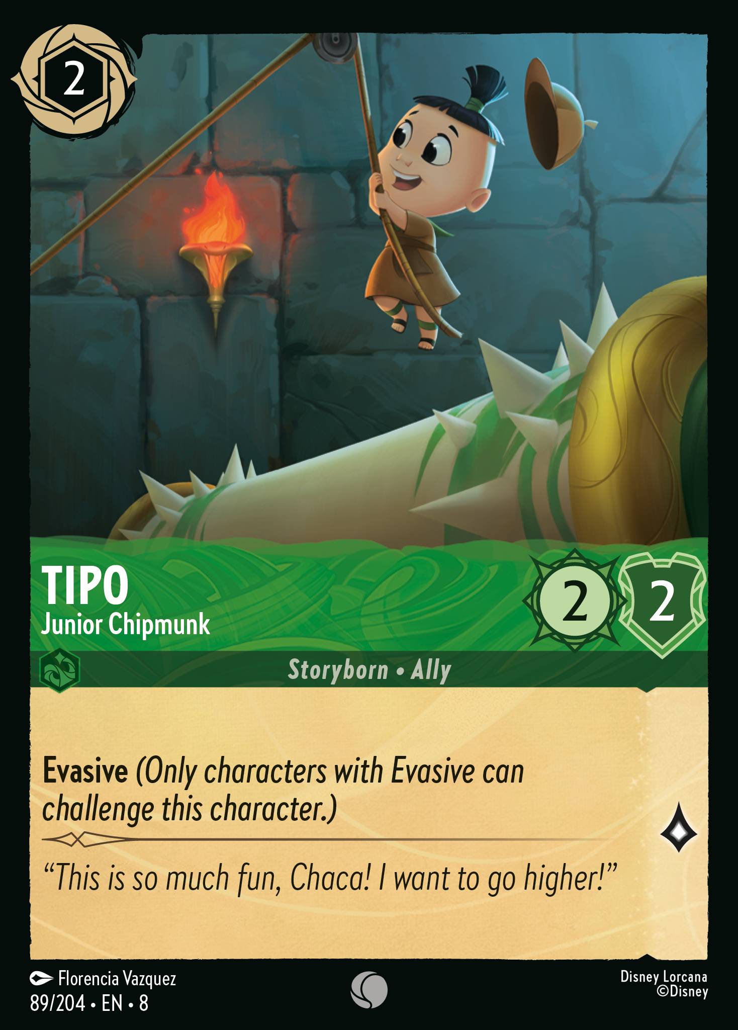 Tipo — Junior Chipmunk Disney Lorcana card