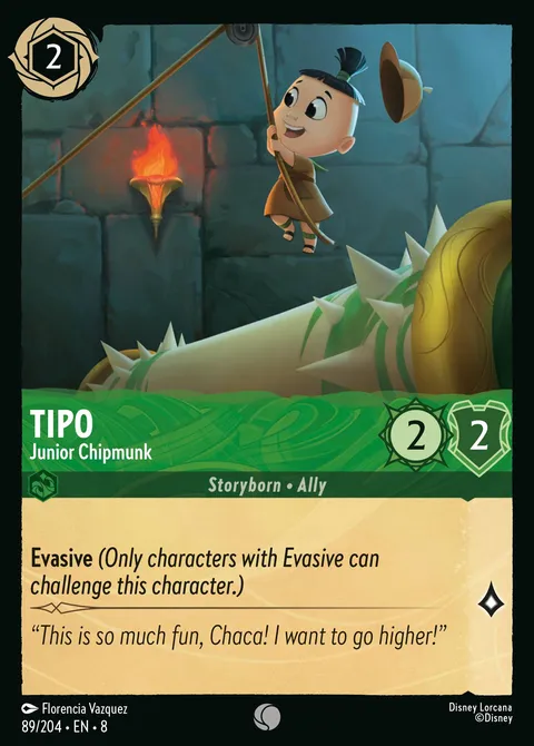 Tipo — Junior Chipmunk Disney Lorcana card