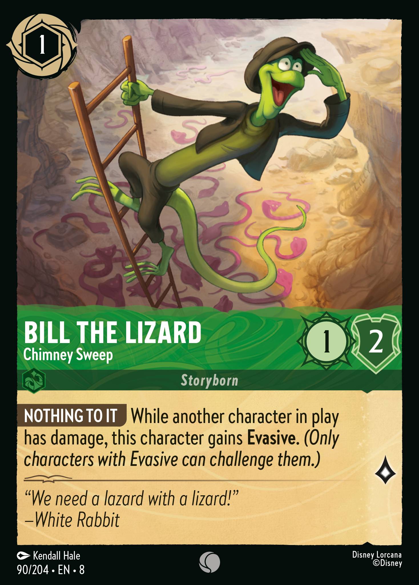 Bill the Lizard — Chimney Sweep Disney Lorcana card