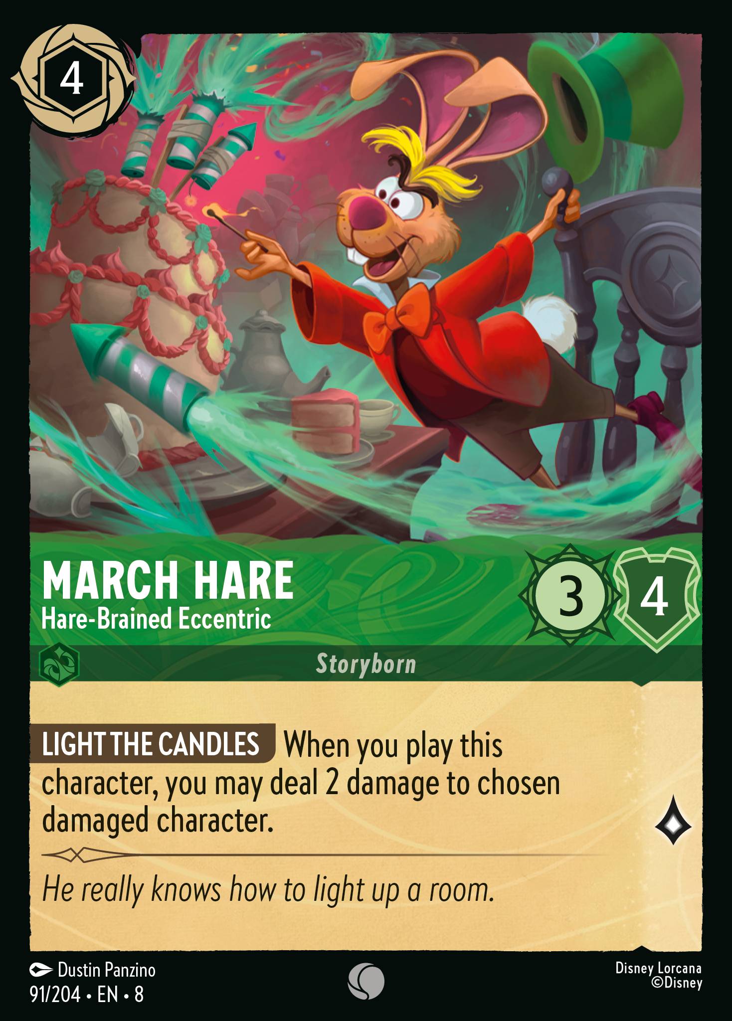 March Hare — Hare-Brained Eccentric Disney Lorcana card