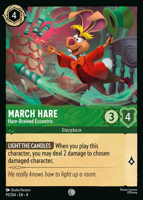March Hare — Hare-Brained Eccentric Disney Lorcana card